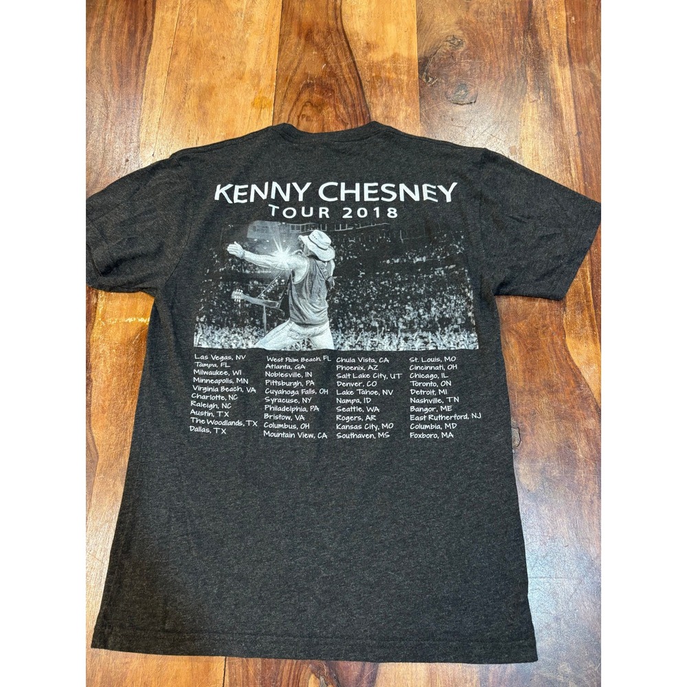 Kenny chesney tour 2018 concert t-shirt‎ mens szvsmall charcoal gray next level